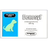 Denosyl 225 Mg 30 Ct For Medium Dogs 13 To 34 Lbs.