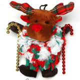 Plush Rag Ball Reindeer Soft & Cuddly Christmas Toy For Dogs
