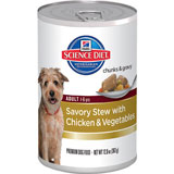 HILL'S SCIENCE DIET ADULT SAVORY STEW CANNED DOG FOOD