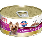 HILL'S SCIENCE DIET ADULT SMALL & TOY BREEDS GOURMET ENTREE CANNED DOG FOOD