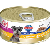 HILL'S SCIENCE DIET MATURE ADULT SMALL AND TOY BREED GOURMET CANNED DOG FOOD